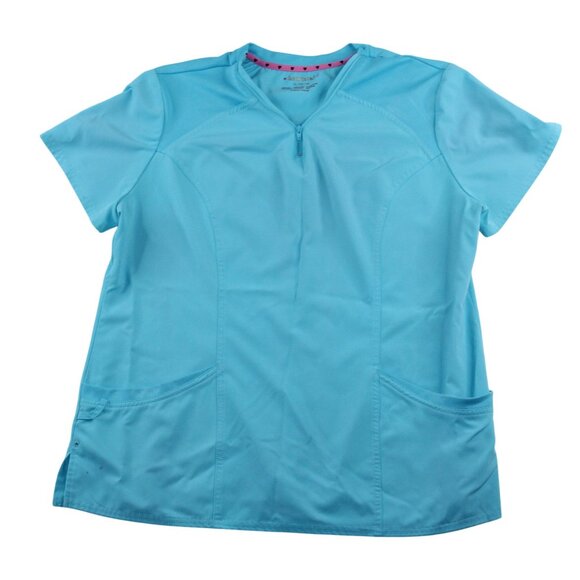 HeartSoul Unisex Size XL Light Blue Scrub Top & Bottoms Set/Lot Medical Nurse - Picture 2 of 16